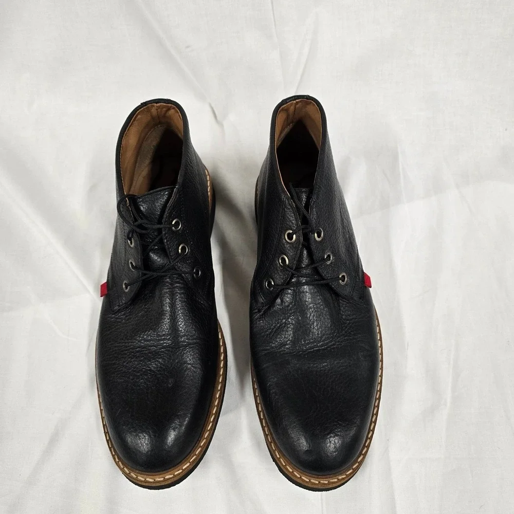Marc Joseph New York Mens Black Leather Chukka Boots Handcrafted in Brazil‎